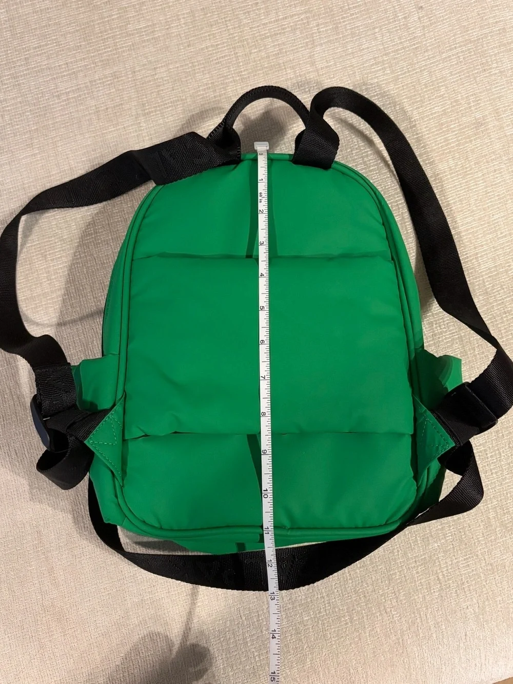 Calpak Luka Mini Backpack Apple Green Purse Travel Bag Puffy Carry on
